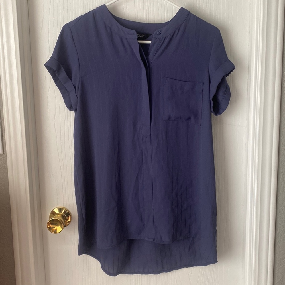 gray/blue Simply Vera blouse